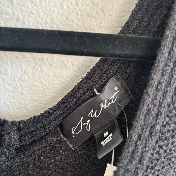 NWT Say What? Dress Black Midi Layered Tier Ruffle Sleeveless - Picture 10 of 12